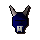 Blue h'ween mask