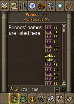 Beginner FriendsList