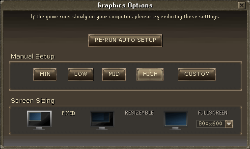 Beginner GraphicsOptions