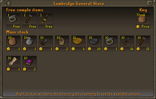 Shop Interface