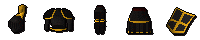 Black Gold Trimmed Armor