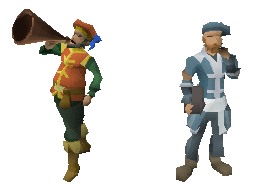 Brugsen Bursen (Left) Grand Exchange Tutor (Right)