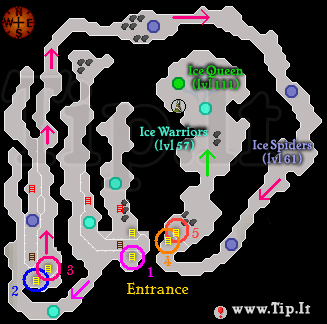 ice maze map