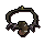 Demon horn necklace