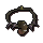 Demon horn necklace