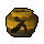 Decorated mining urn (unf)