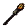 Skeletal battlestaff of fire
