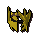 Gold athlete's hat