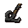 Off-hand iron battleaxe