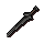 Off-hand iron sword