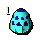 Cyan jadinko egg