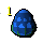 Pure blue jadinko egg