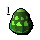 Pure green jadinko egg