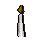 Lit candle