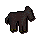 Toy horsey -Black-