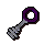Silver key purple