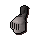 Steel heraldic helm -Skull-