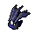 Feather headdress -Blue-