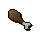 Cooked turkey drumstick