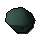 Dark green afro
