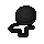 Ball of black wool