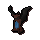 Sapphire demon statuette