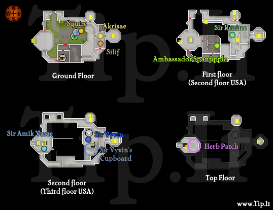 Falador Castle Map - Pages :: Tip.It RuneScape Help :: The Original