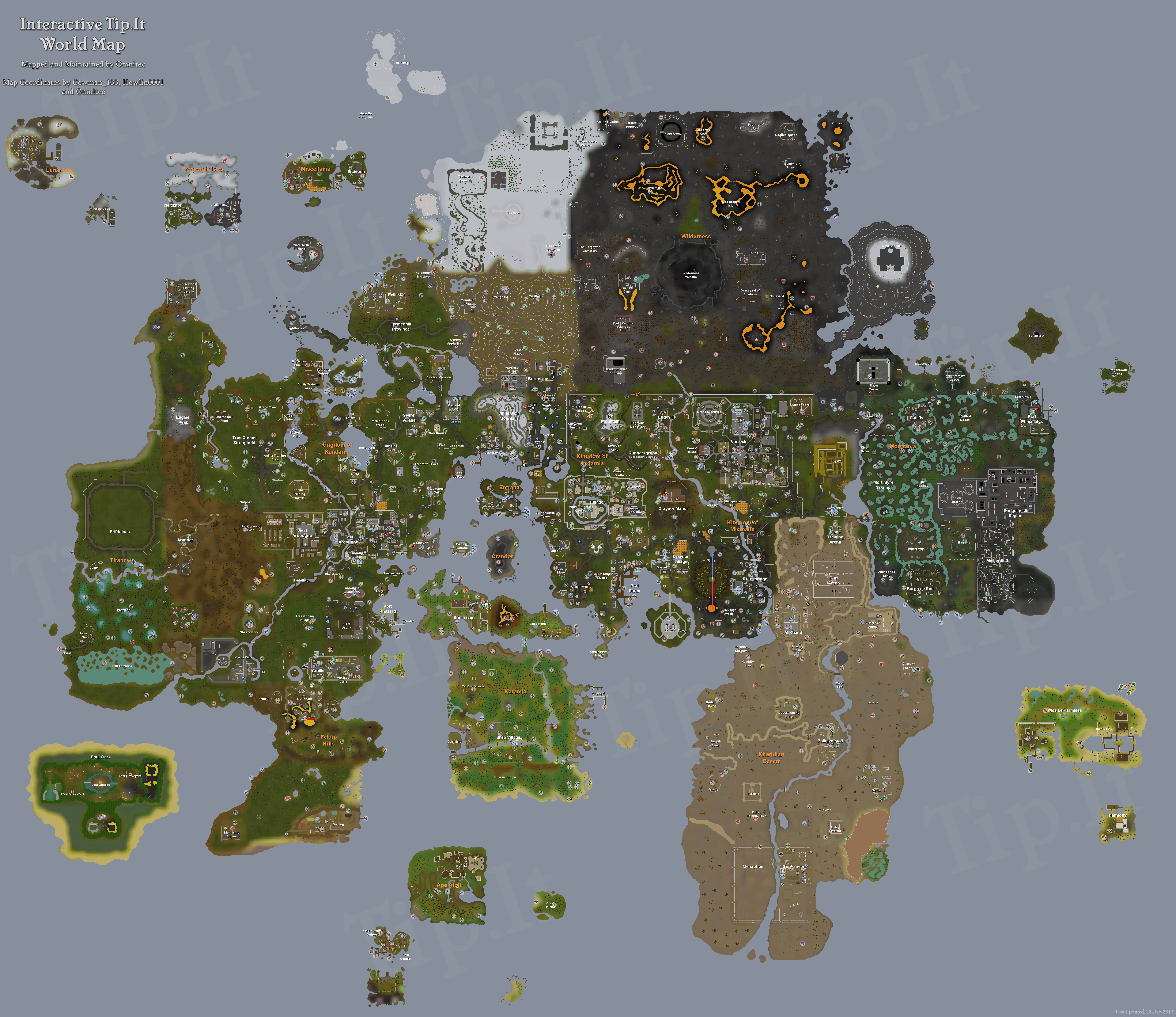 Rs Old School World Map Tip.It RuneScape Help :: Full World Map :: The Original RuneScape 