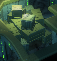 Poorly 
stacked boxes