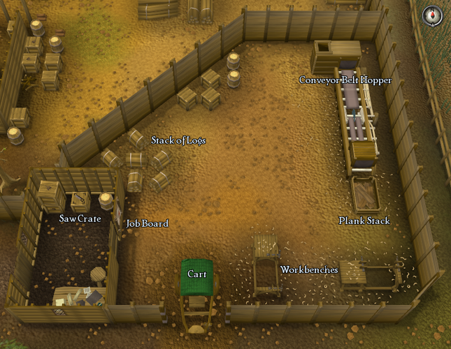 Woodcutting layout Lumberyard