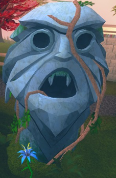 Mysterious statue