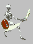 Skeleton with shield 54